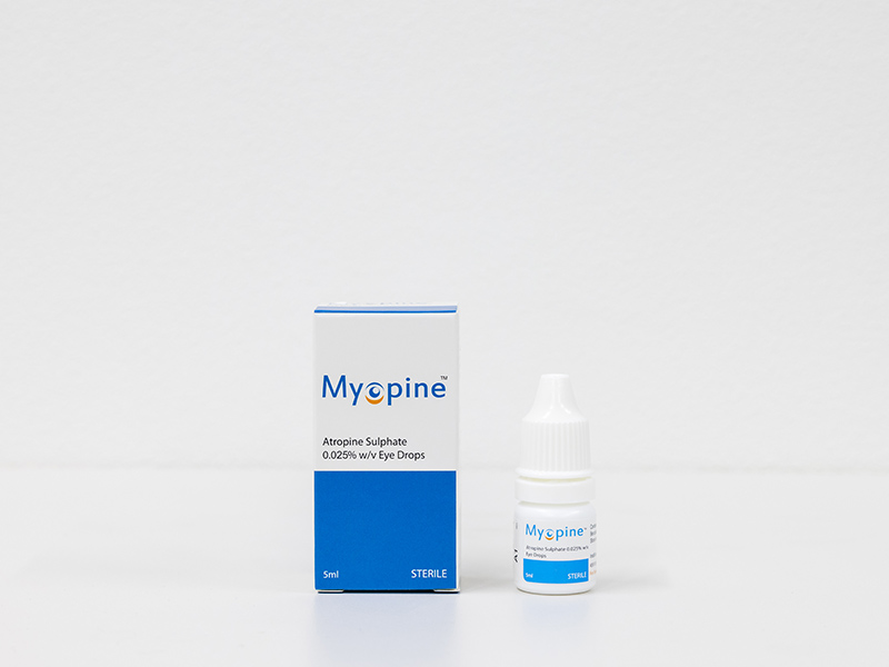 ミドリンM、マイオピン点眼による就寝前の点眼治療